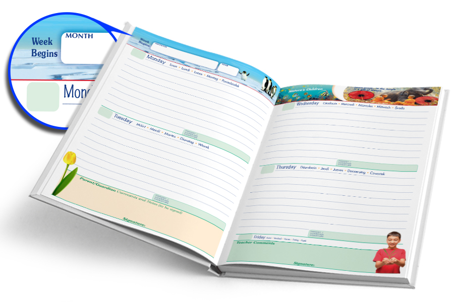 PRU4 4 Day Undated Primary Page Layout Linking to 4 Day UnDated